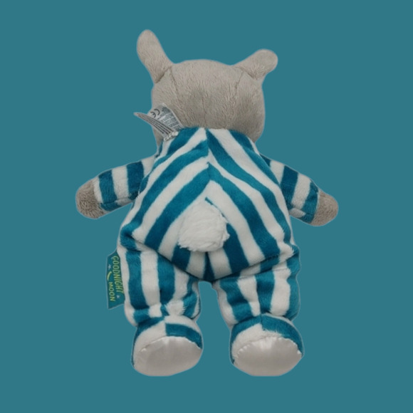 Goodnight Moon Lovey Plushie Security Blanket + 10" Bunny Rabbit Toy Striped PJs - Picture 11 of 12